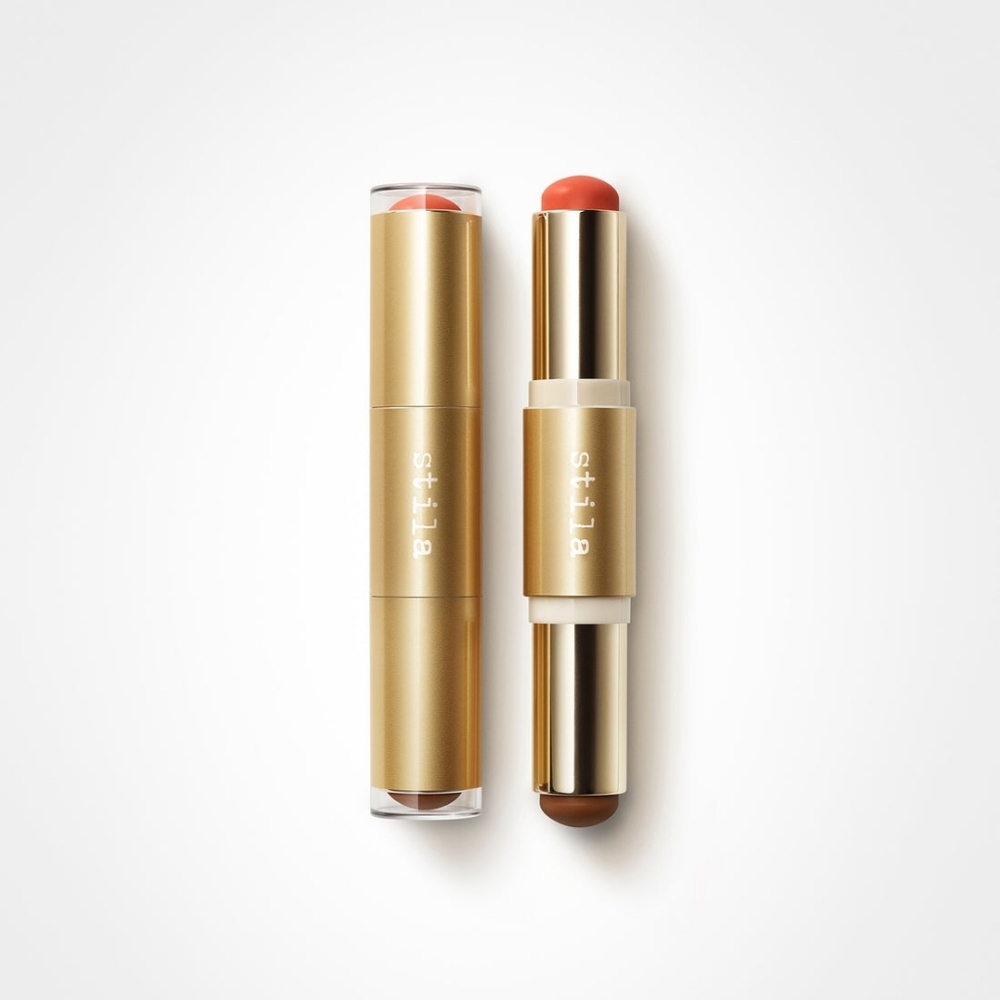 Stila Blush & Bronze Hydro-Blur Cheek Duo in "Papaya and Tan", NIB